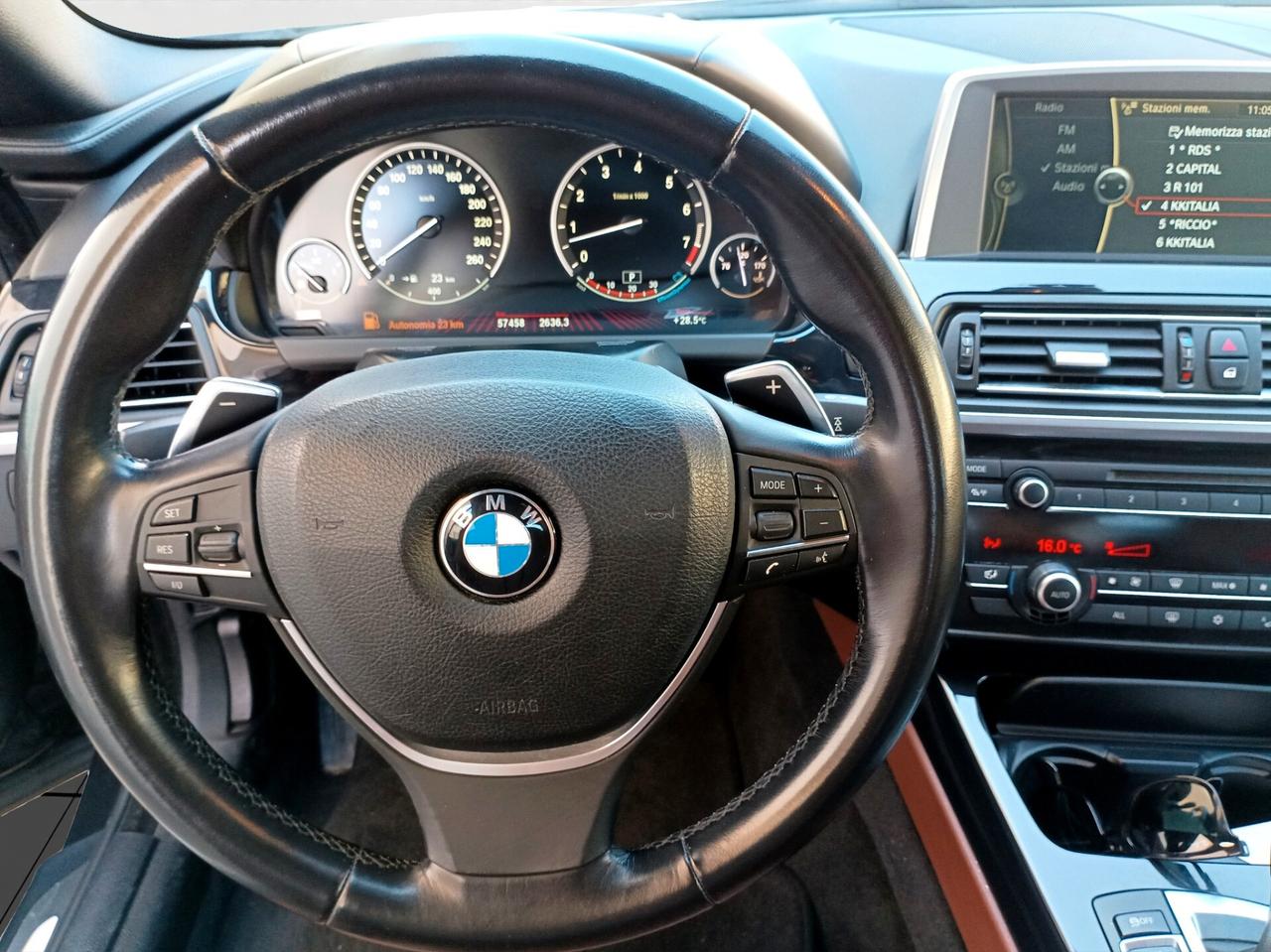 Bmw 640i Cabrio Futura Head Up display Interni in pelle FULL