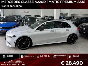 Mercedes A 220 d Automatic 4Matic Premium FINANZIABILE
