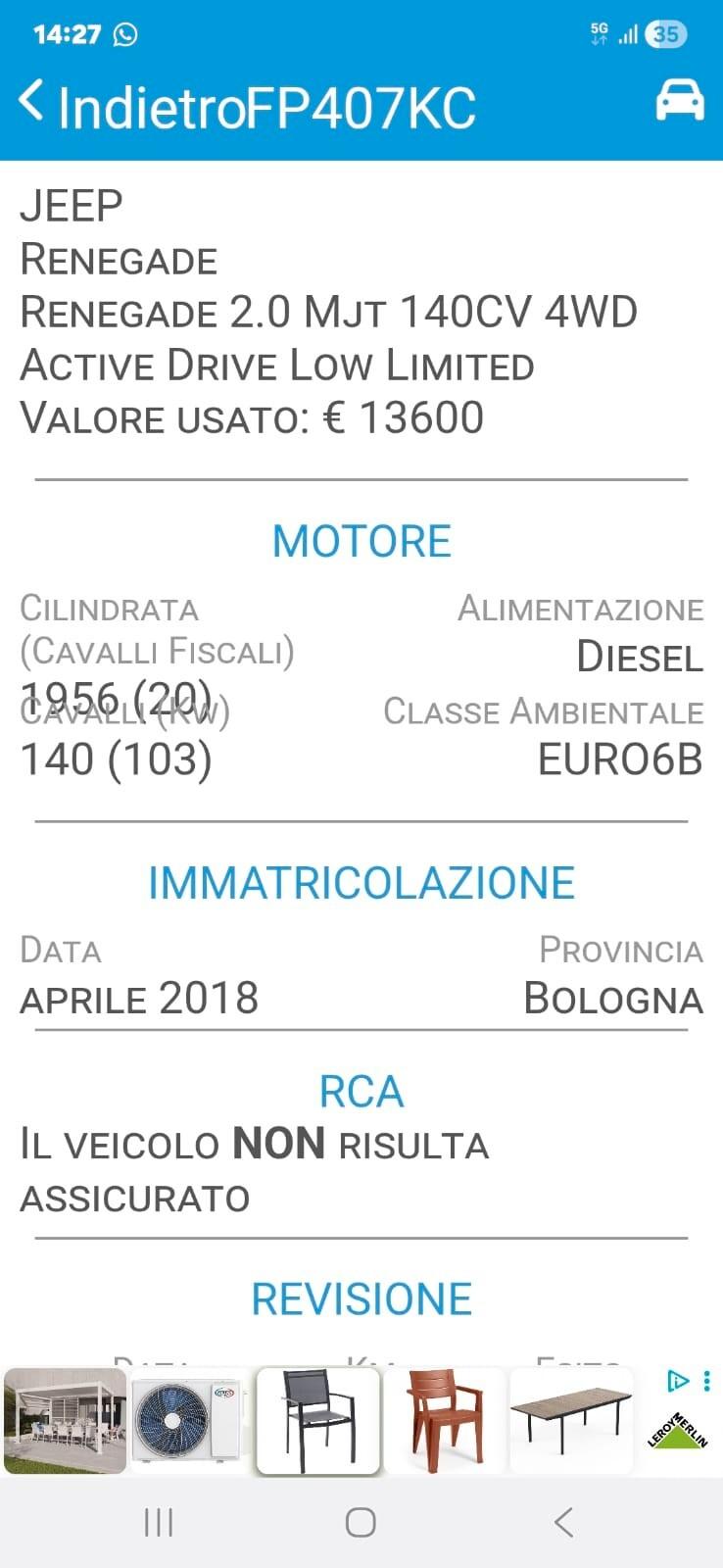 Jeep Renegade 2.0 Mjt 140CV 4WD automatico full