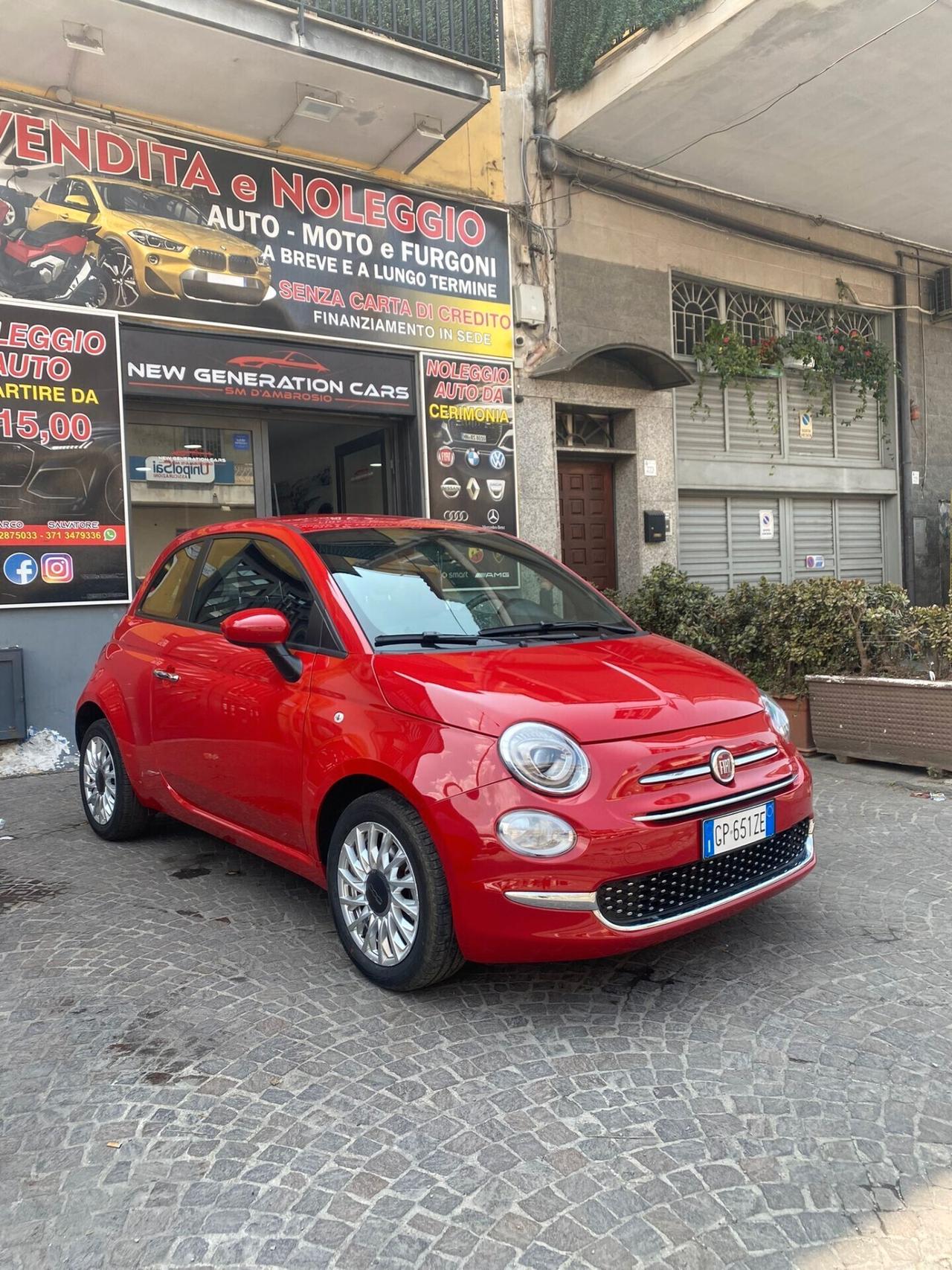 Fiat 500 1.0 Hybrid Red