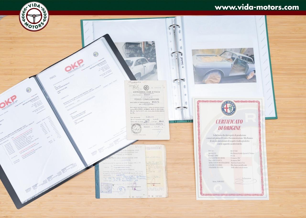 Alfa Romeo Giulia Sprint GT Veloce 1.6 * RESTAURO