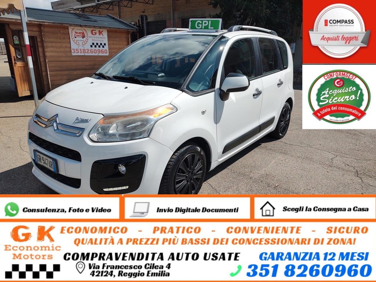 Citroen C3 Picasso 1.4 VTi 95 GPL Limited, GARANZIA L.12 MESI, OK NEOPATENTATI