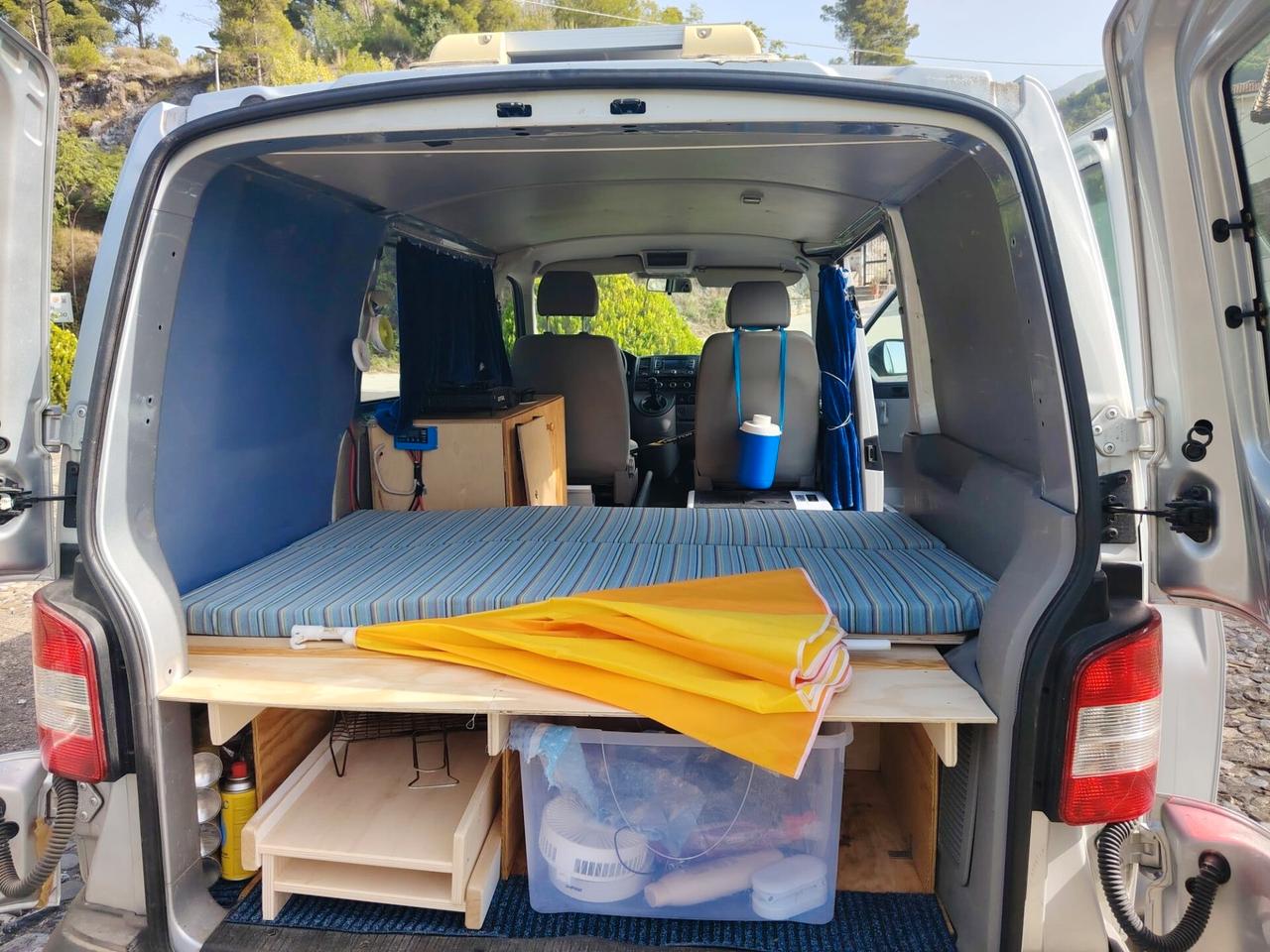 Volkswagen Transporter 2.0Tdi 140Cv 6Marce OMOLOGATO CAMPER -Pronta Consegna-Clima-Gancio-Leggere Annuncio 2 POSTI-Pronta Consegna-Clima-2014-