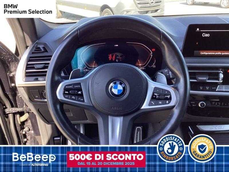 BMW X3 XDRIVE20D MHEV 48V MSPORT AUTO