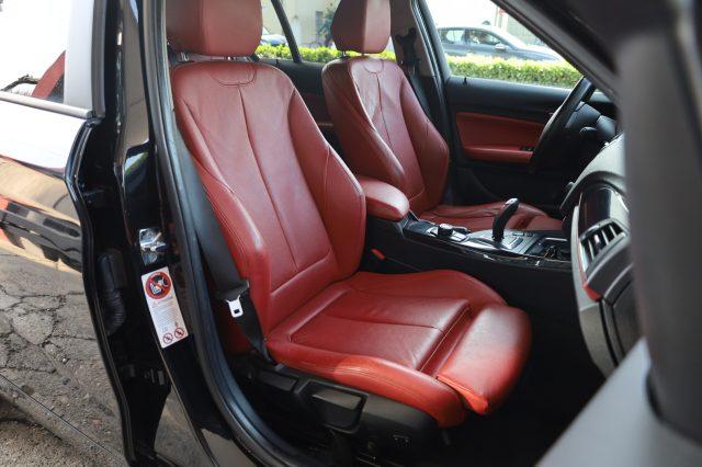 BMW 118 d 5p. Sport Automatica F20 Pelle ROSSA Cartier 18"