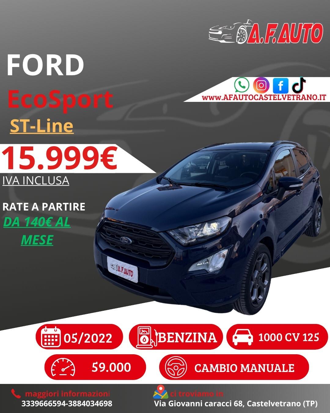 Ford EcoSport 1.0 EcoBoost 125 CV Start&Stop ST-Line