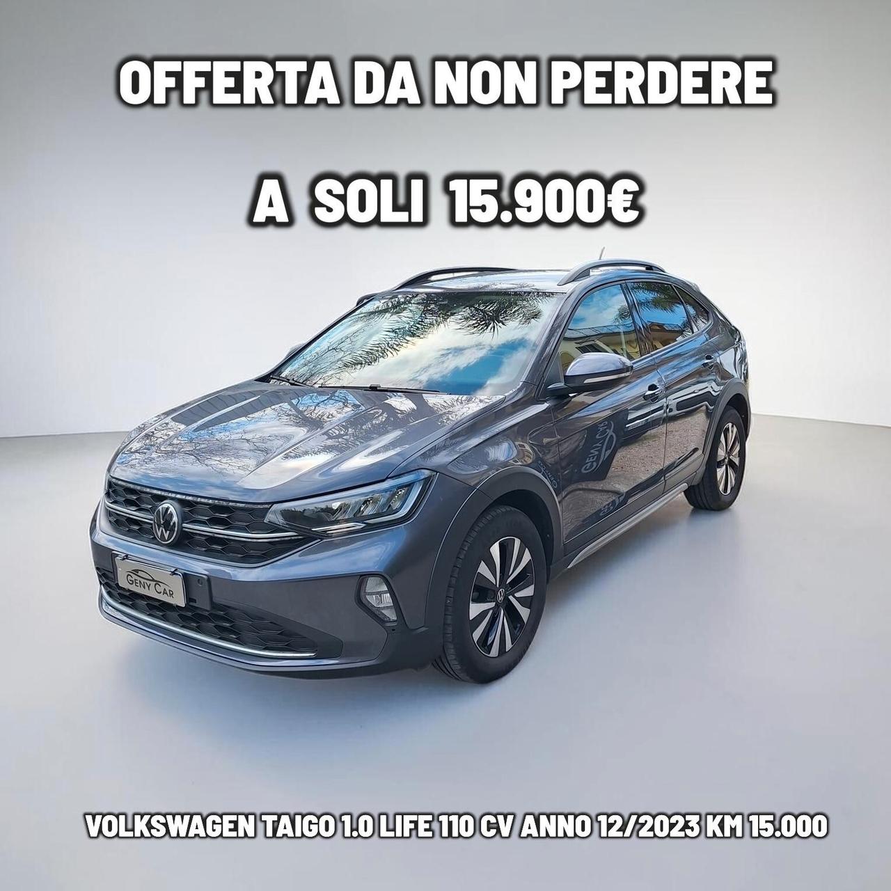 Volkswagen Taigo 1.0 TSI 110 CV Life