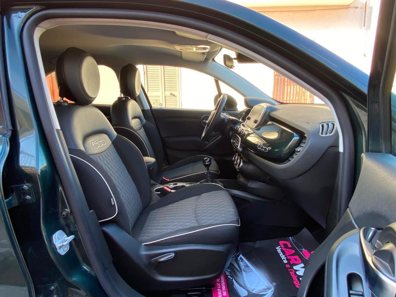 FIAT 500X CROSS 1.3Mjt 95CV Led Navy CAM 2019
