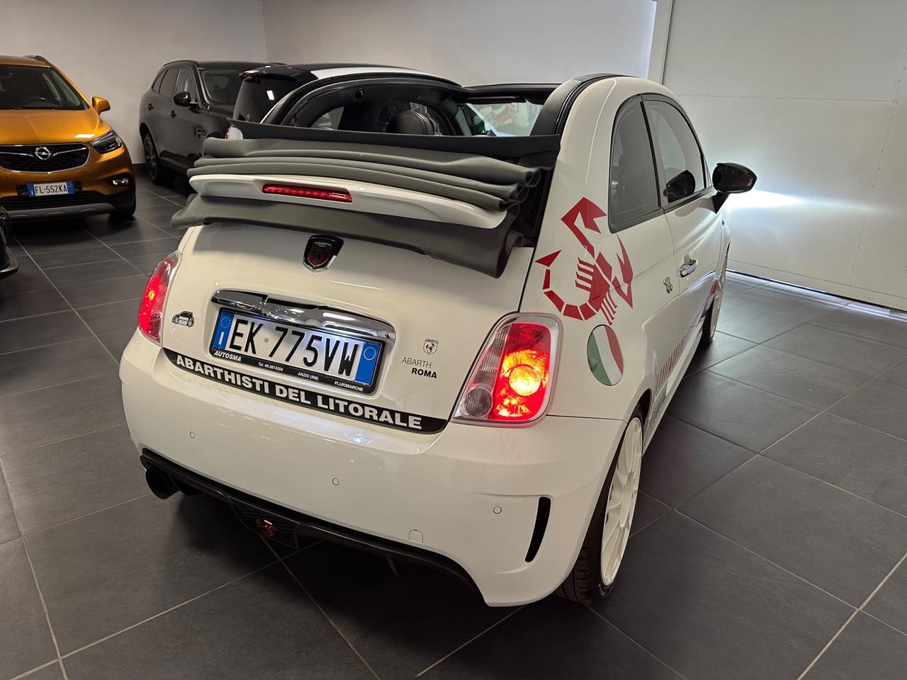 ABARTH CABRIO OVER 300CV MTA PELLE ROSSA PRONTA CONSEGNA