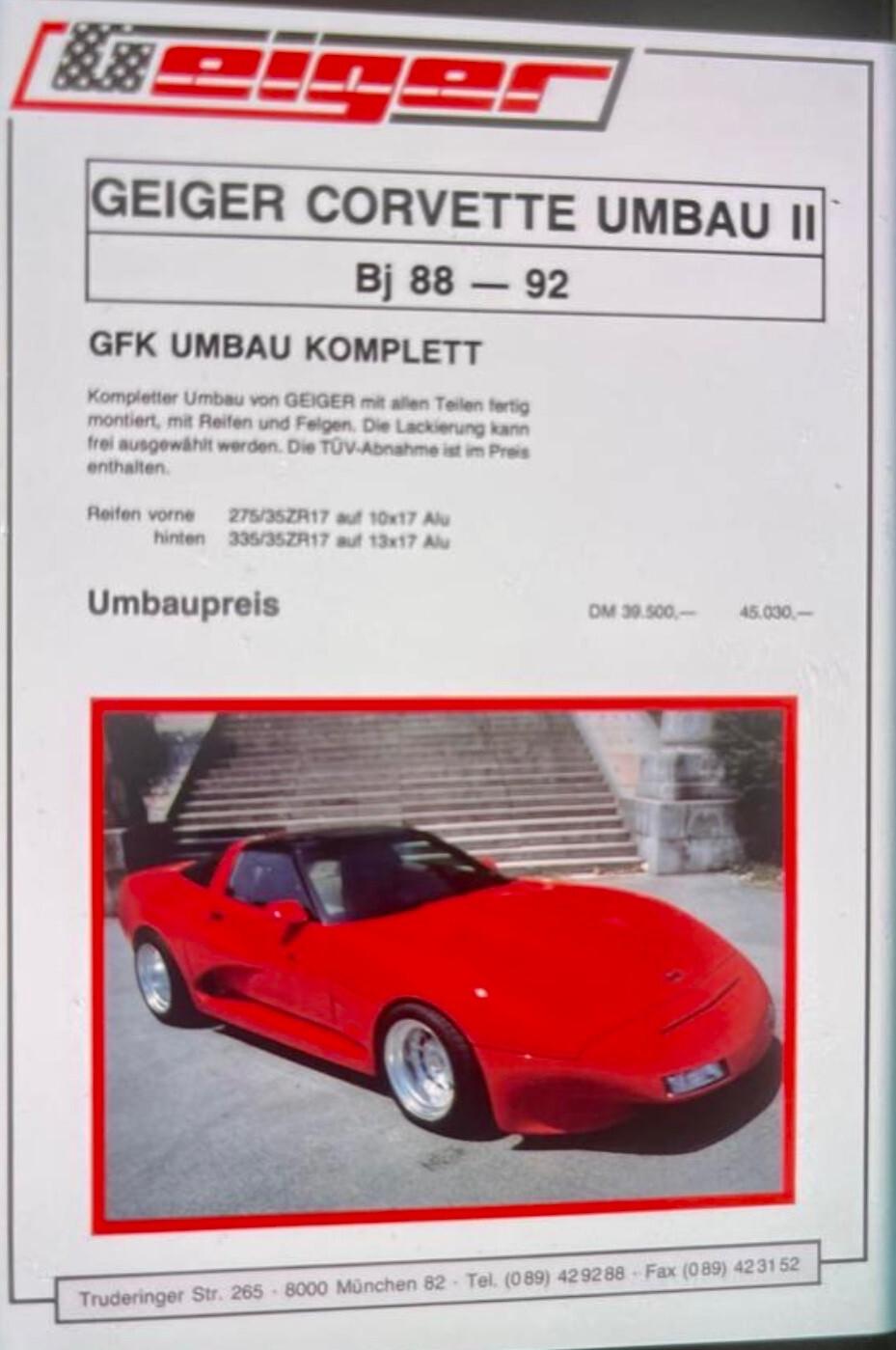 Corvette GEIGER SERIES /ASI/PERMUTE/((U-N-I-C-A ))