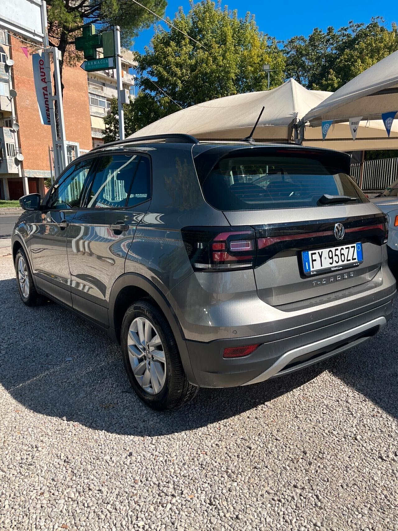 Volkswagen T-Cross 1000 BENZINA 95 CV KM CERTIFICATI UNICO PROPRIETARIO