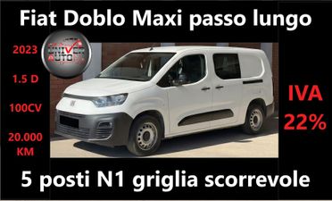 Fiat New Doblo 1.5 D Maxi Lungo 5 posti-20.000 km-Paratia scorrevole...!!!!