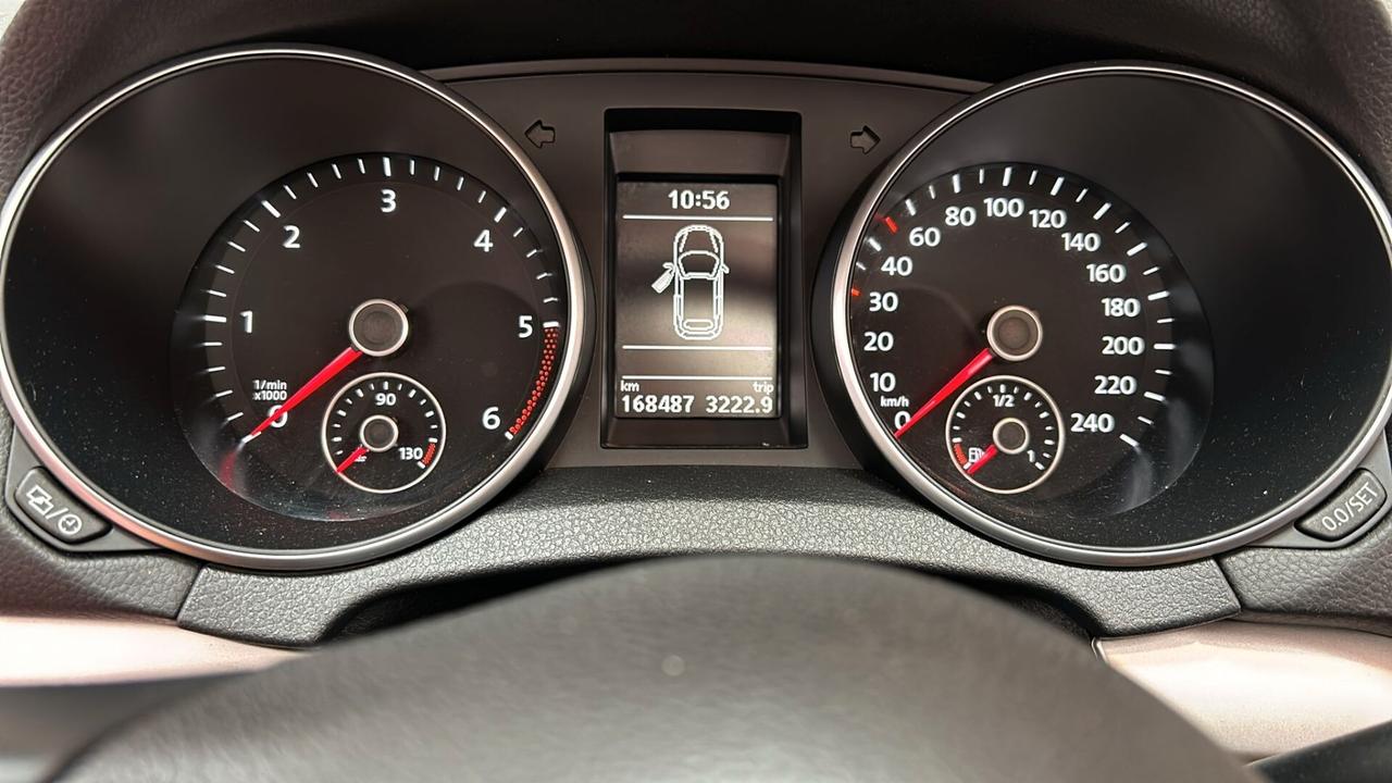 VOLKSWAGEN GOLF CABRIO serie 6 BLUEMOTION LED Diesel 2.0 CV 140 Km 168.487 garanzia 12 mesi