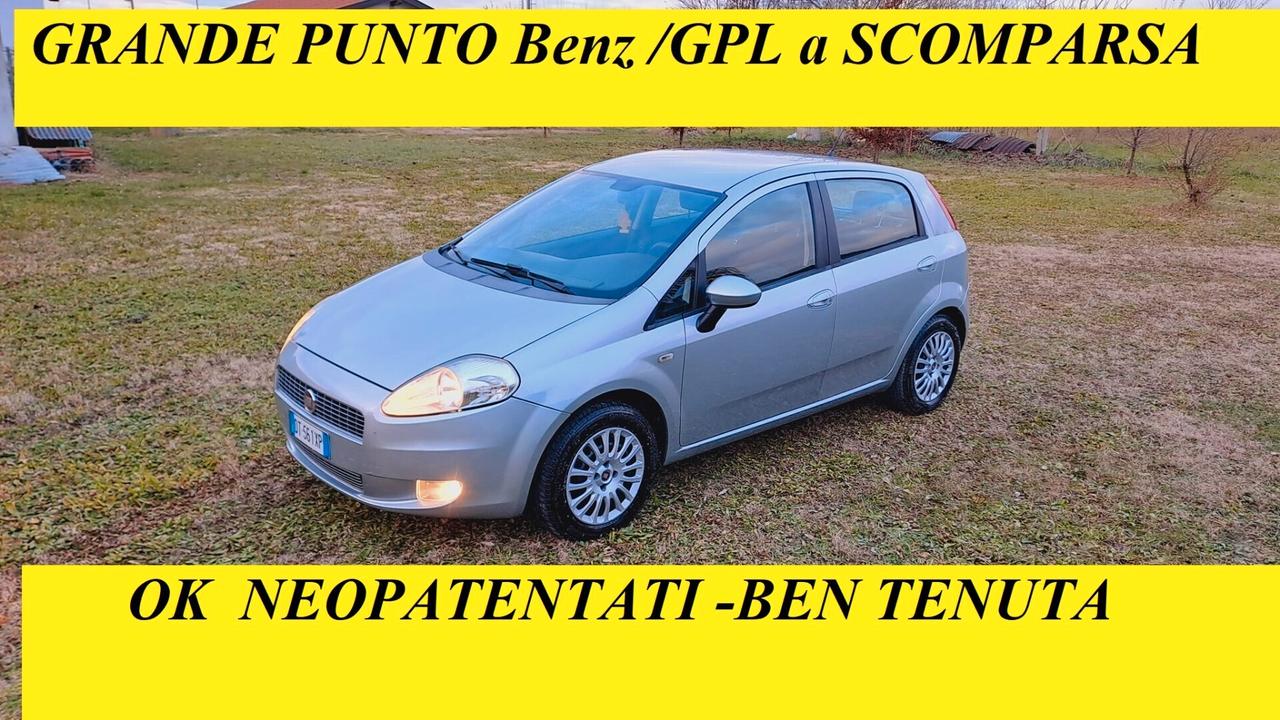 Fiat Grande Punto benz/GPL a scomparsa OK NEOPATENTATI