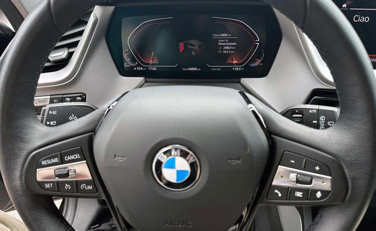 Bmw 116d 5p. Business Advantage 1.5 Automatica Navi Led Camera Virtual Cokpit Unico Prorietario Fatturabile