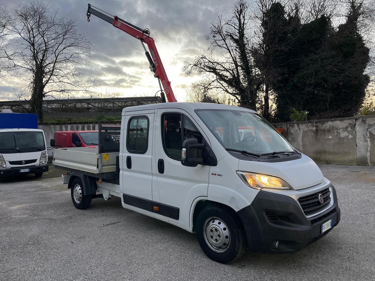 Fiat ducato max 23 -7 posti cassone F. Gru Fassi-2018