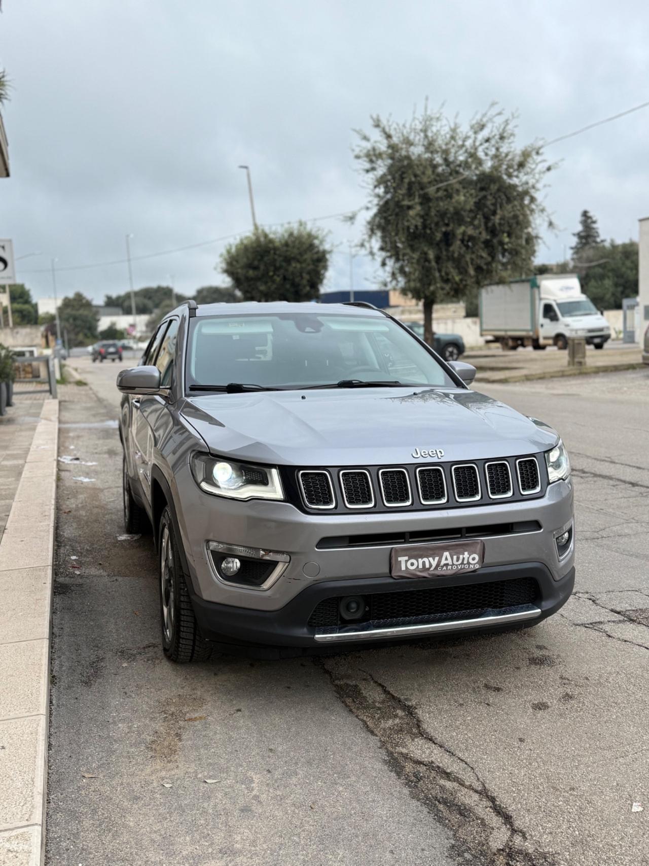 Jeep Compass 2.0mjt Limited 4wd 140cv auto NAVI FULL LED,INTERNI IN PELLE, KM CERTIFICATI JEEP,UNI PROP.