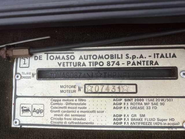 De Tomaso Pantera GT5-S Nuova.. completa di fatture originali….