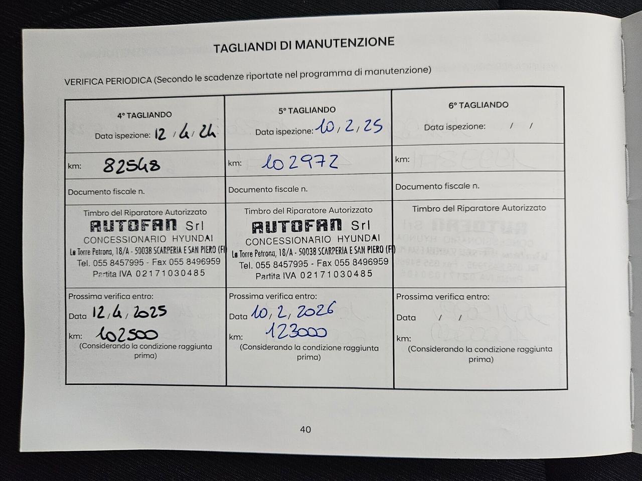 Hyundai TUCSON 1.6 crdi Xtech 2wd - TAGLIANDI HYUNDAI