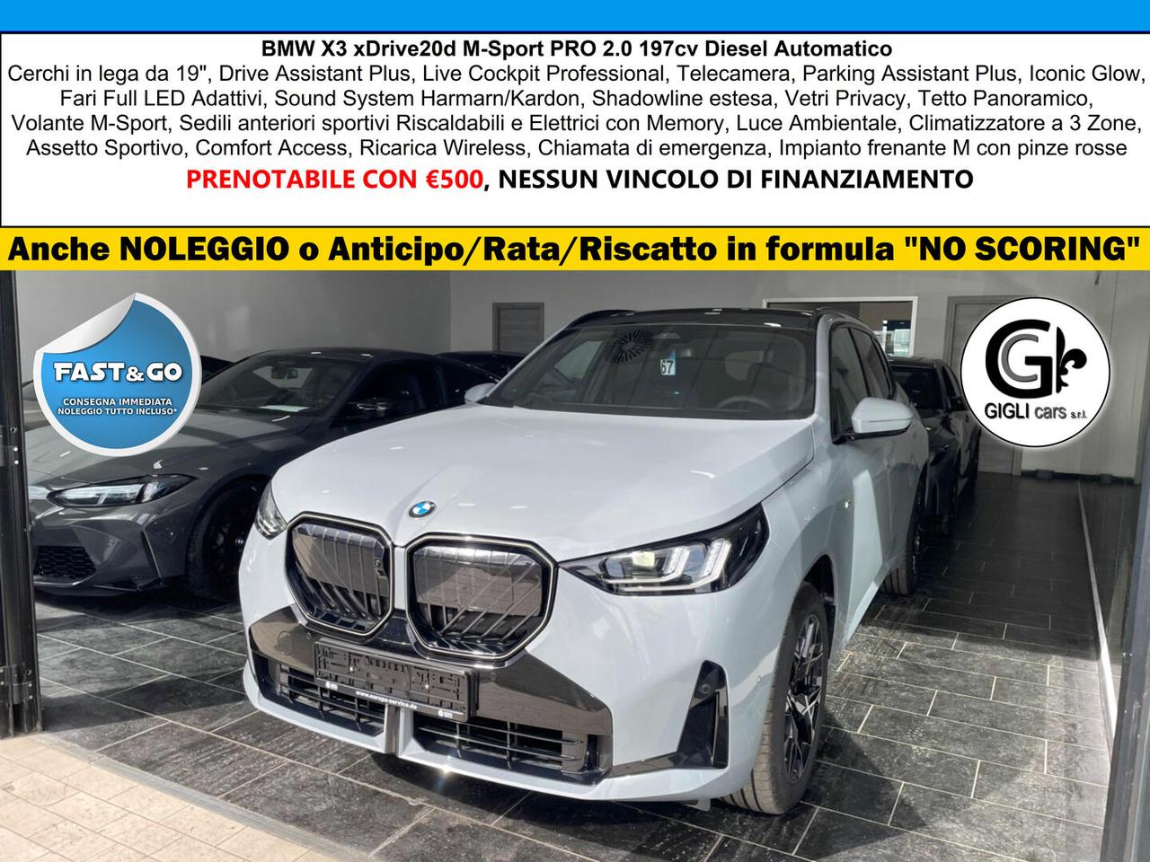 BMW X3 XDrive20d M-Sport PRO NEW MODEL C19" Tetto MSport