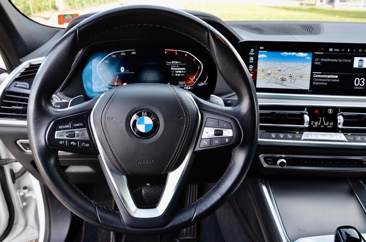 BMW X6 XDRIVE30d MHEV 48V XLINE 286cv AUTO, GARANZIA UFF BMW, UNICOPROPRIETARIO, SERVICE BMW, UFF ITALIANA, 22", EURO 6D, PERMUTE