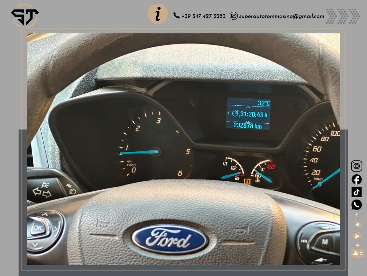 Ford Transit Connect 1.5 TDCi 120 CV PC 3 Posti