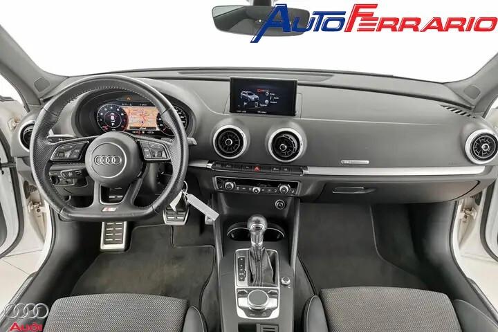 Audi A3 S LINE DOPPIO VRTUAL KOPTIT SENS PARK DOPPI CRUISE CONTROL VETRI SCURI 18" OPZIONABILE