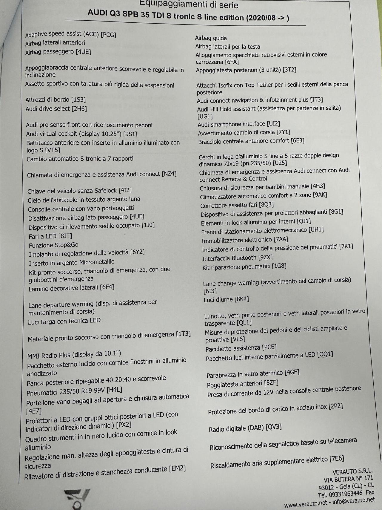 Audi Q3 Spb 35 Sline possibilità noleggio no scoring