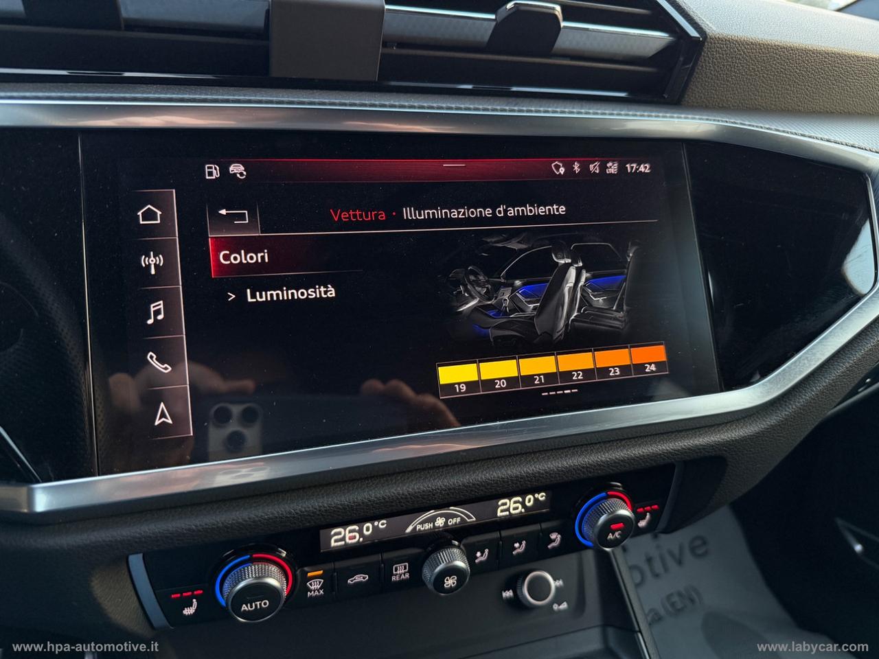 AUDI Q3 SPORTBACK 2.0TDI S-tronic S-Line LED NAVI PELLE CERCHI 19 RETROCAMERA