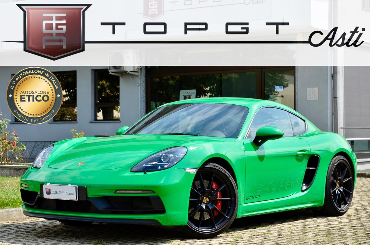 PORSCHE CAYMAN 4.0 GTS pdk 400cv, SCARICO, EURO 6D, TAGLIANDI UFFICIALI POSCHE, PERMUTE