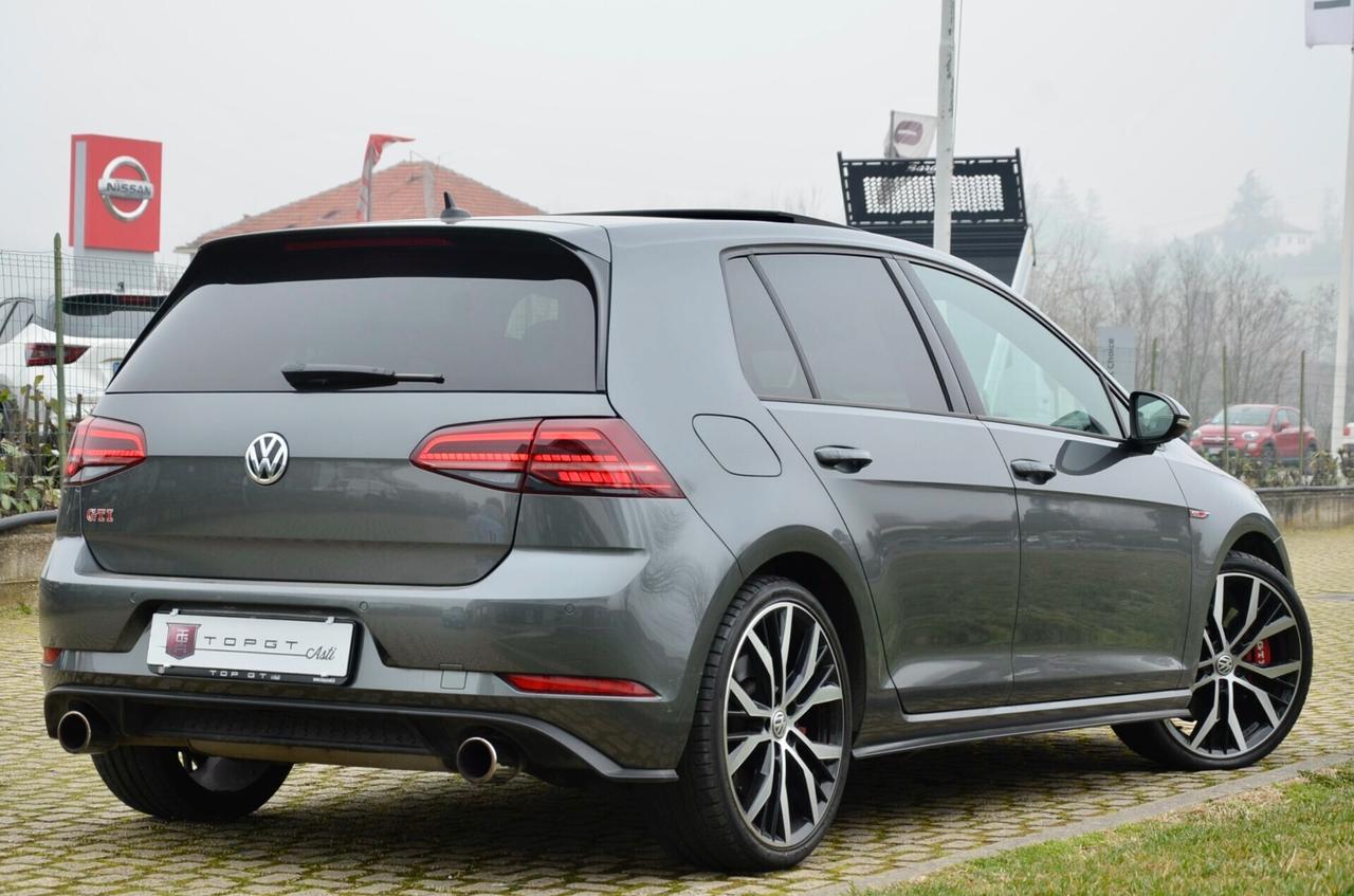 VOLKSWAGEN GOLF 7.5 GTI PERFORMANCE 2.0 TSI 245cv DSG, SERVICE CON FATTURE, TETTO, DCC, FULL PELLE, FARI FULL LED, 19", PERMUTE
