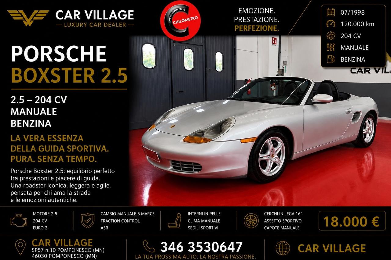 Porsche Boxster 2.5i 24V cat