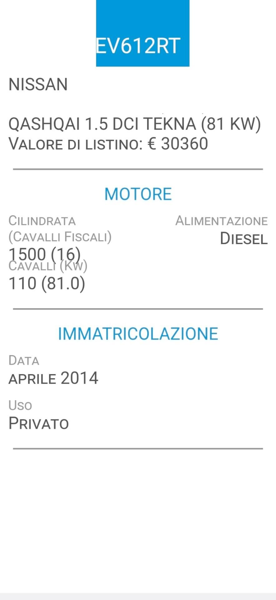 NISSAN Qashqai 1,5 dCi-4 REVISIONI-CINTA DISRIBUZIONE