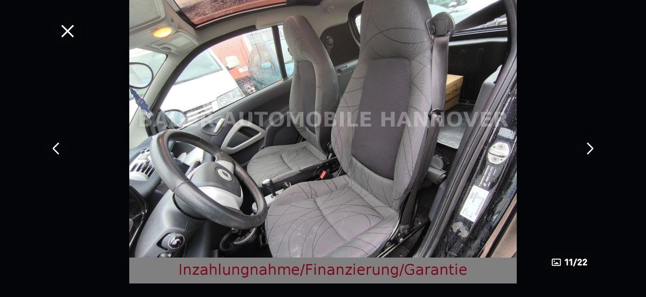 Smart ForTwo 1000 52 kW coupé passion