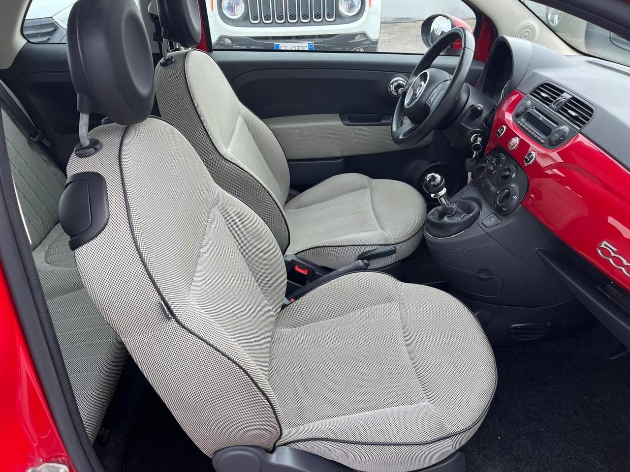 Fiat 500 lounge -1.2 benz-km 73000-2011