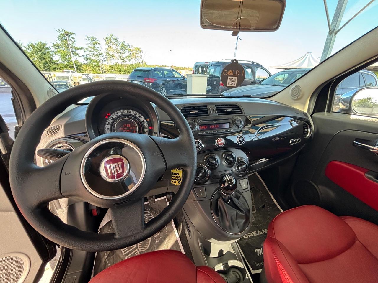Fiat 500 1.2 Sport PELLE ROSSA