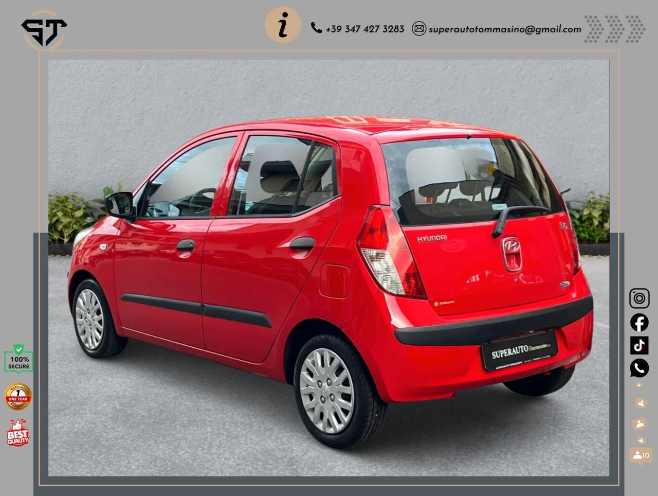 Hyundai i10 1.1 GPL 83.000 KM OK Neopatentati