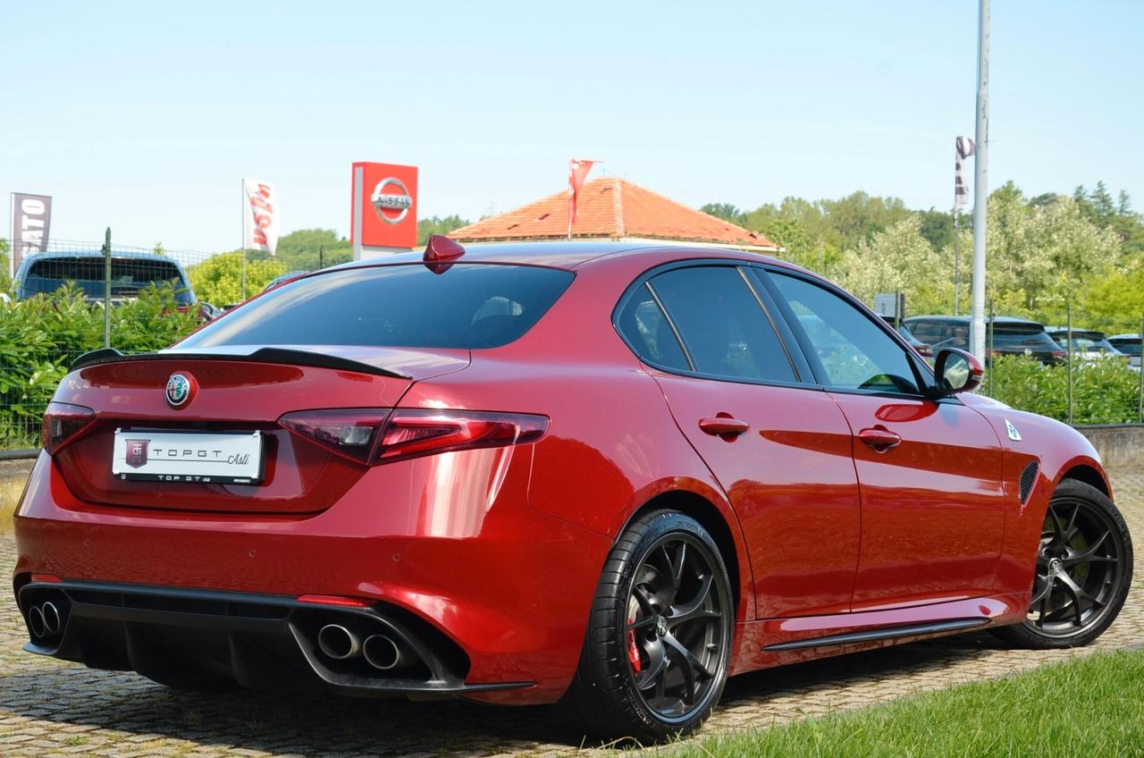 ALFA ROMEO GIULIA 2.9 T V6 QUADRIFOGLIO 510cv AUTO, ROSSO TRISTRATO, BOLLO E SUPERBOLLO PAGATI, HI-FI MTX, PERMUTE