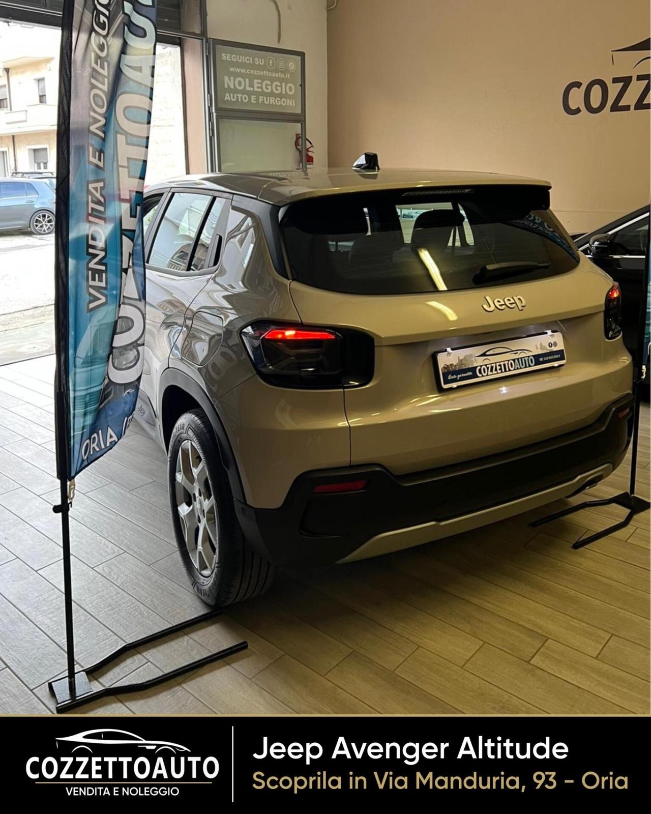 Jeep Avenger 1.2 100 CV Altitude garanzia Jeep