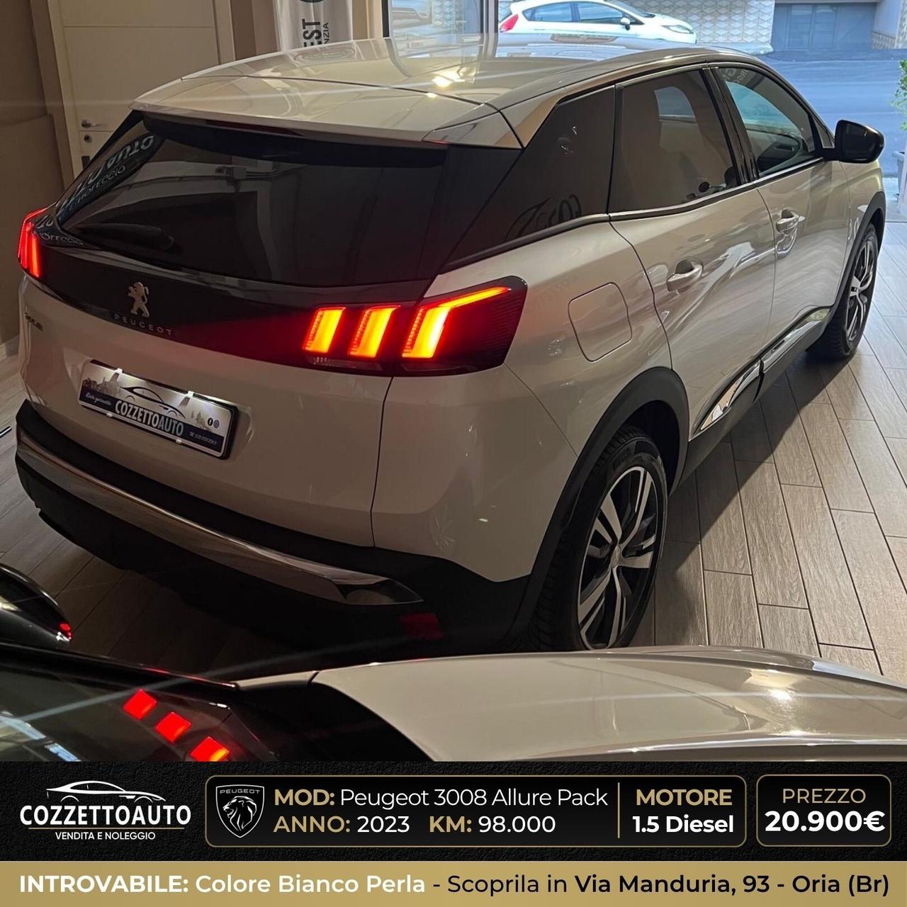 Peugeot 3008 Bianco Perla EAT8 Allure Pack