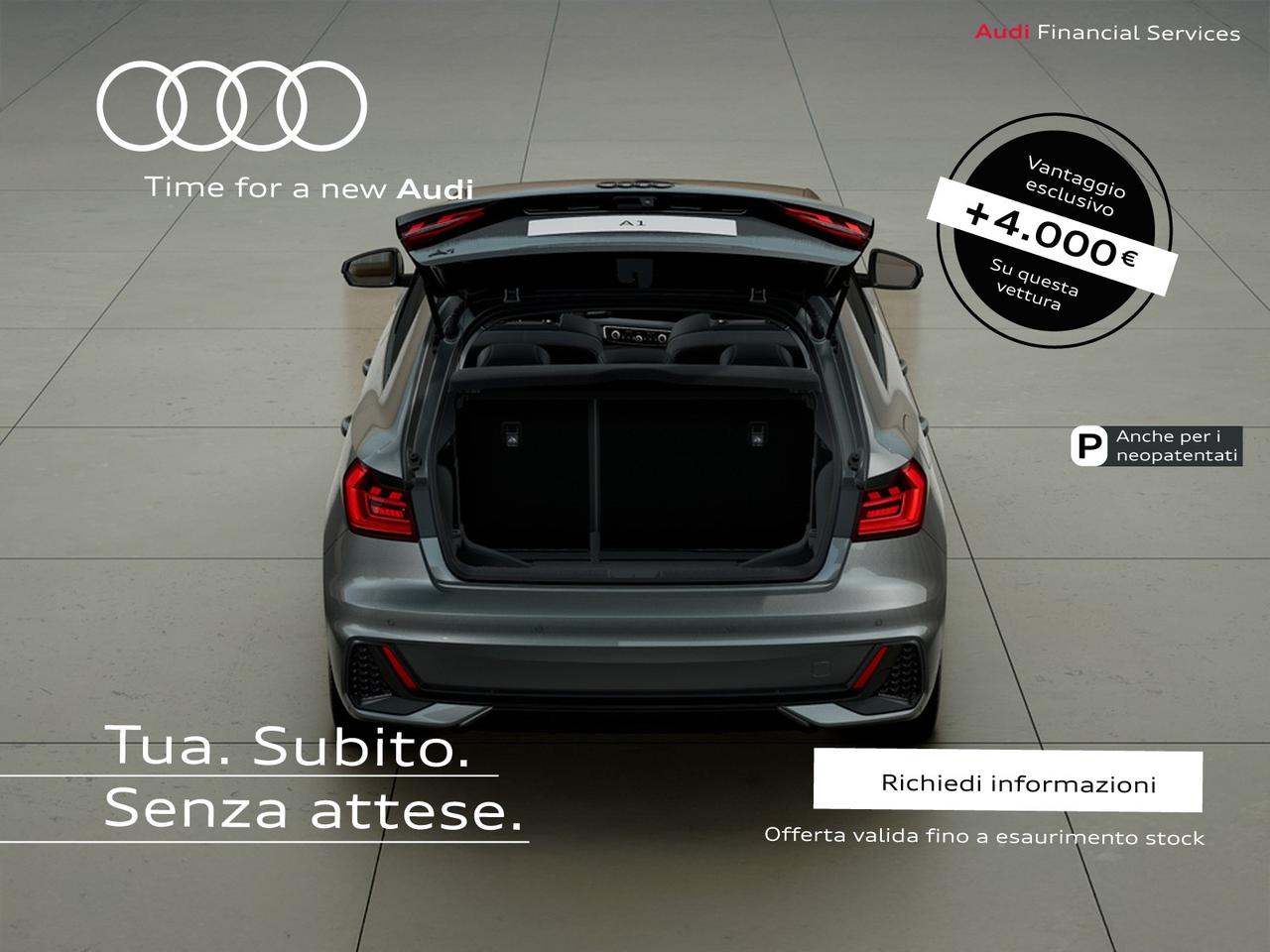 Audi A1 sportback 35 1.5 tfsi identity black s-tronic