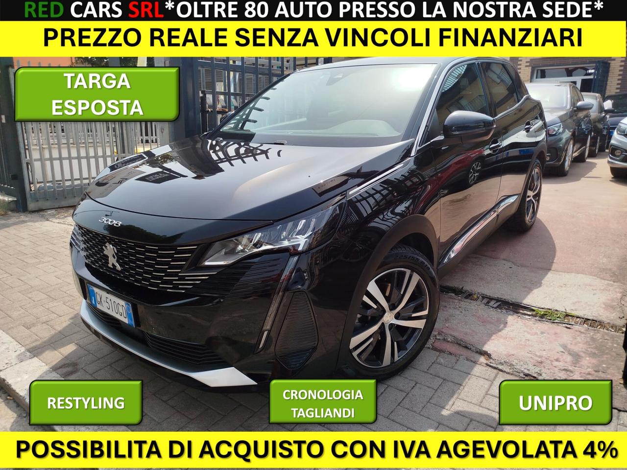3008 ALLURE 1.5hdi UNIPRO *PREZZO VERO* CRONO TAGLIANDI