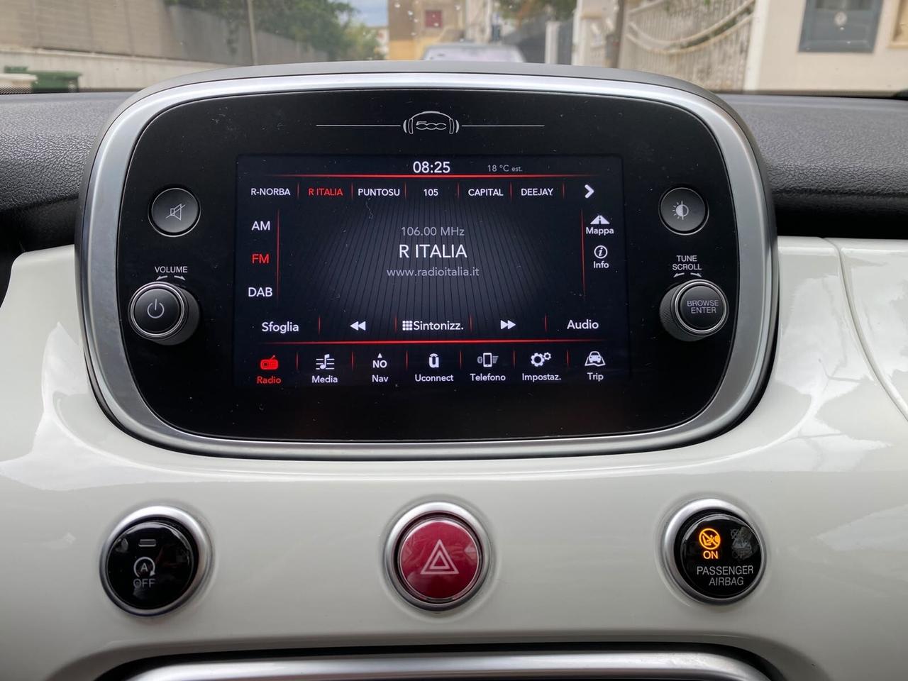 FIAT 500X CITY CROSS 1.3Mjt 95CV Led Navy CAM 2019
