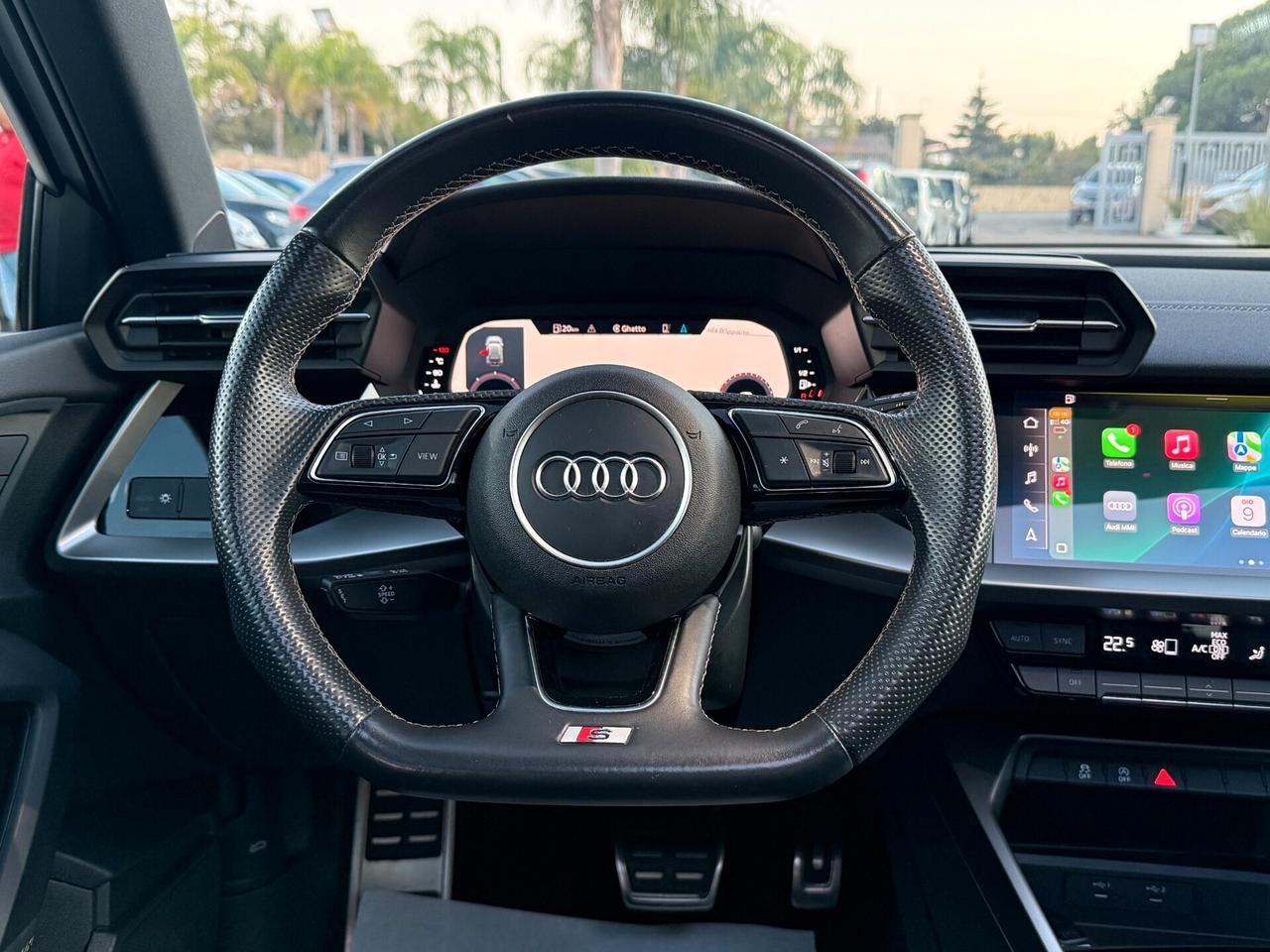 AUDI A3 SPB 35 TDI 150CV 3XS-LINE IDENTITY BLACK TETTO APRIBILE S-TRONIC