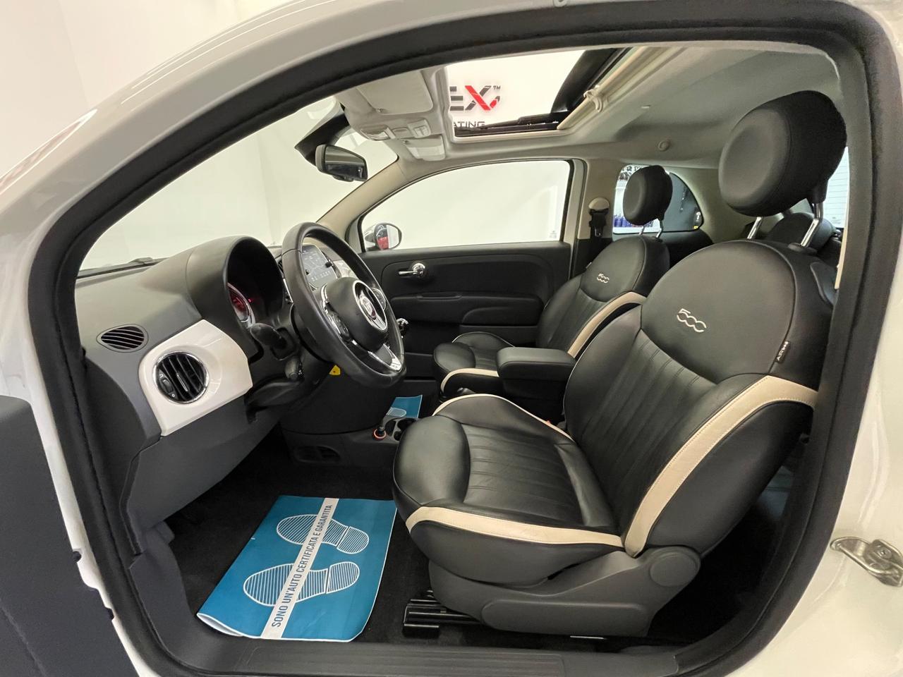 Fiat 500 1.2 Lounge 69CV*Tetto*Pelle*Navi