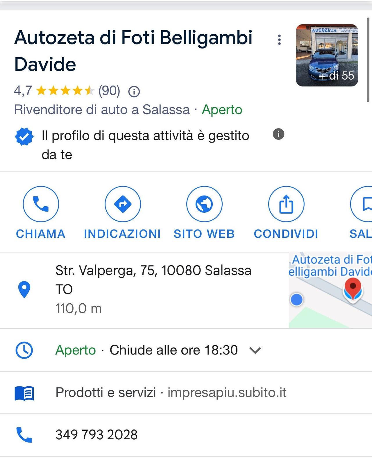 Lancia Ypsilon 1.2 GPL Elefantino Blu
