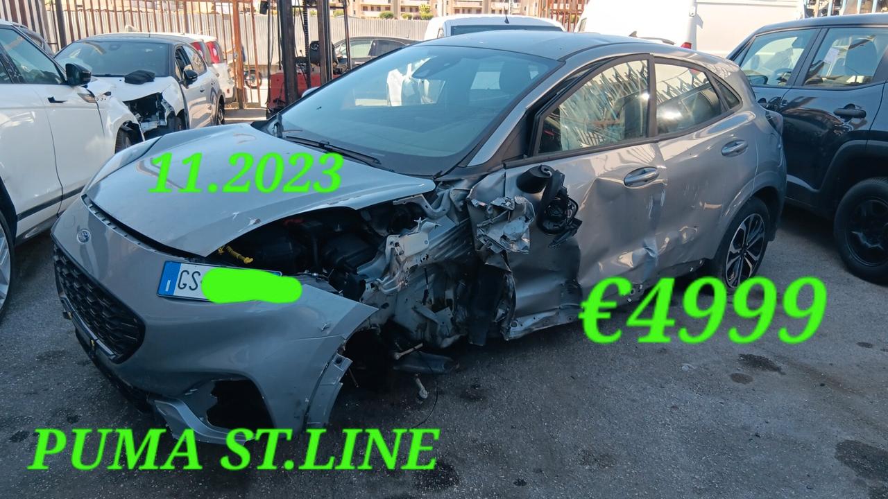 Ford Puma ST-Line incidentata sinistrata mondialcars 11.023