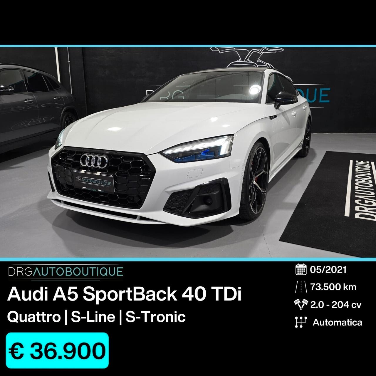 Audi A5 SPB 40 TDI quattro S tronic line edition MATRIX/20"/TETTO