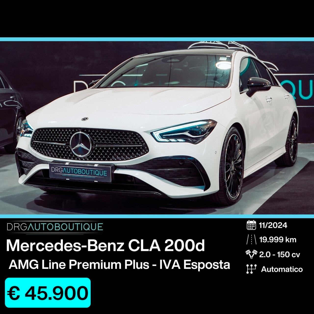 Mercedes-benz CLA 200 d Automatic AMG Line Premium IVA ESP/TETTO/BURM