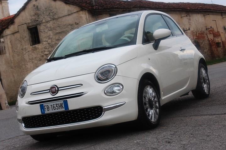 Fiat 500 1.2 Lounge 34000 KM PARI NUOVO 8 GOMME INVERNALI \ESTIVE TETTO PANOR. CLIMA RADIO CERCHI LEGA